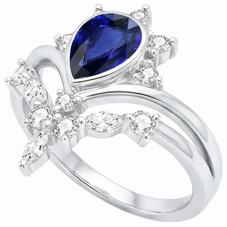 naturel marquise diamant 3carats alliance détail rapproché