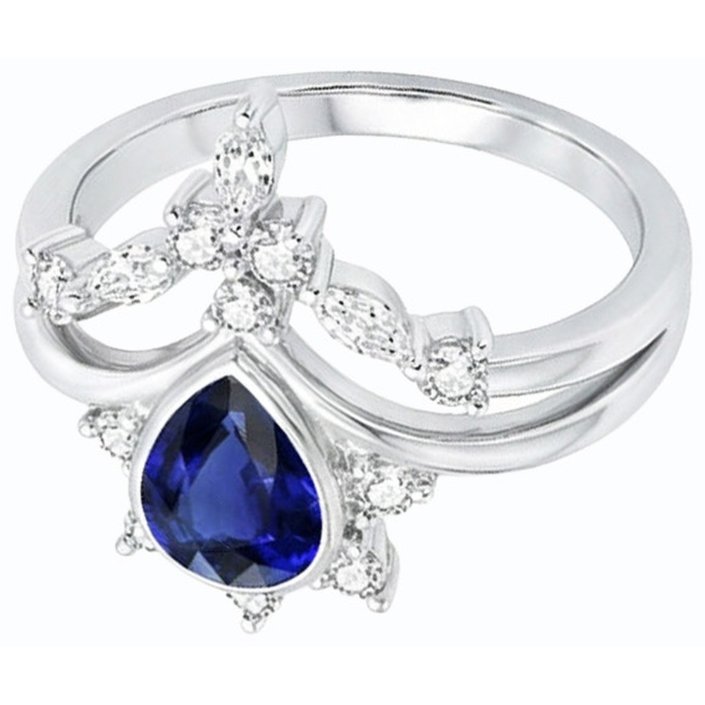 naturel marquise diamant 3carats alliance vue de profil
