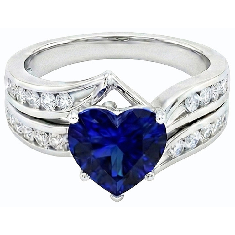 naturel round diamant 3.50carats bague vue de dessus