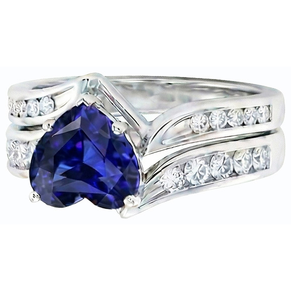 naturel round diamant 3.50carats bague sur blanc