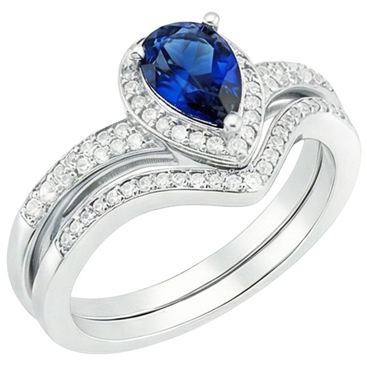 naturel pear diamant 4carats bague détail rapproché