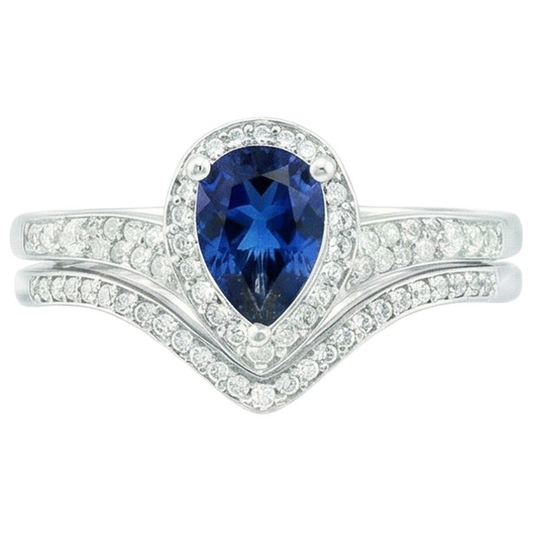 naturel pear diamant 4carats bague angle de côté