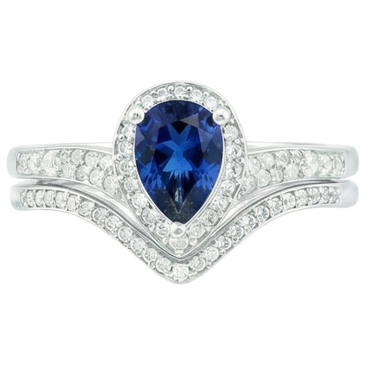 naturel pear diamant 4carats bague angle de côté