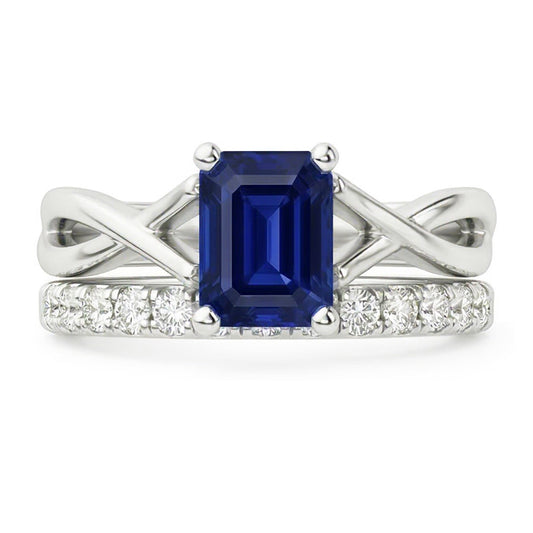 naturel round saphir 2.50carats bague angle de côté