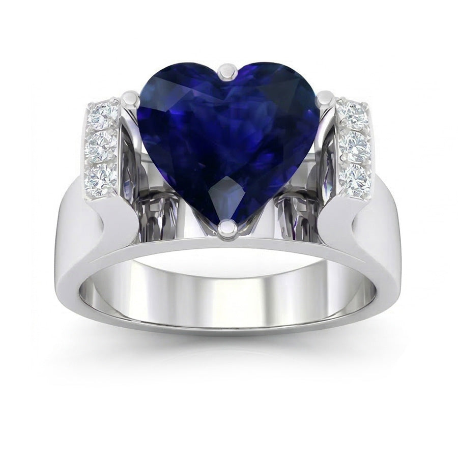 naturel round diamant 3.50carats bague détail rapproché