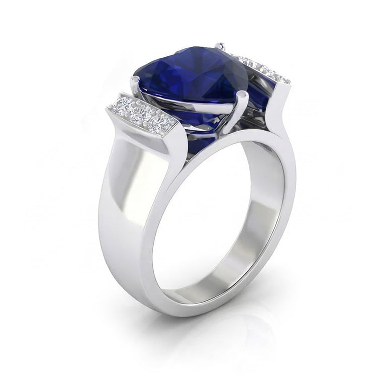 naturel round diamant 3.50carats bague vue de dessus