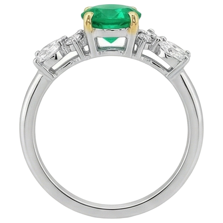 Intemporel Bague avec Gemme 2 carats – vue de profil