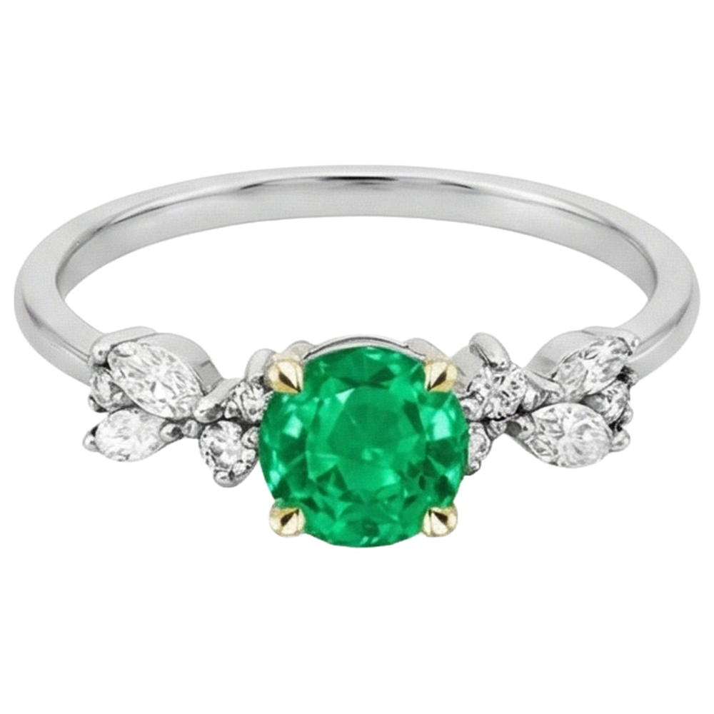 Intemporel Bague avec Gemme 2 carats – vue de côté