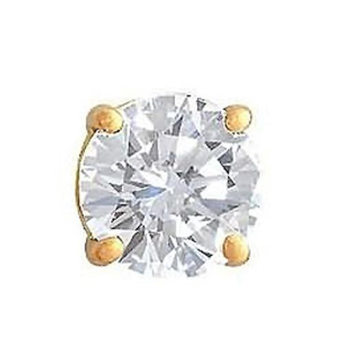 F Vs1 Naturel Diamant 1.50 Ct. Boucle D'oreille Simple Pour Hommes