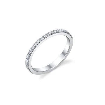 F Vvs1 2.80 Ct Réel Diamants Alliance Femme Or Blanc 14K