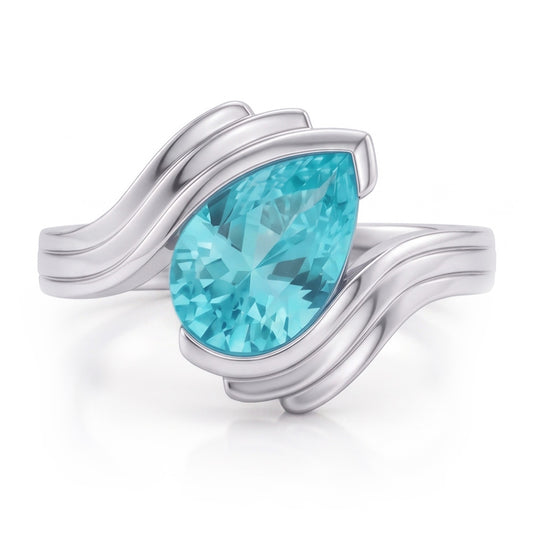 Fait à la main Bague Pierre Précieuse – Tourmaline Paraiba 2