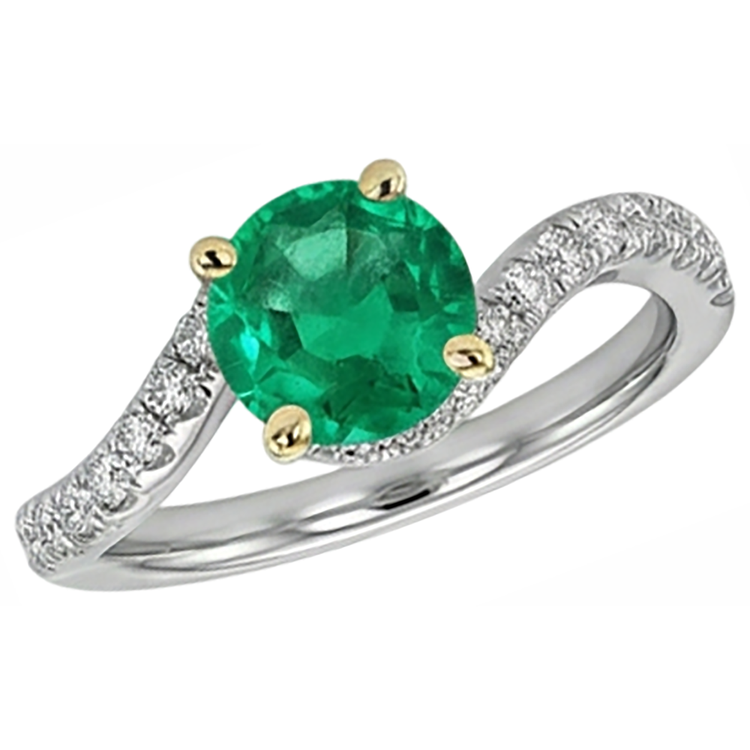 Brillant Bague avec Gemme 2,50 carats – vue de profil