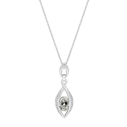 Coussin Antique Diamant Fin Pendentif Goutte – 1,50 carats en Or