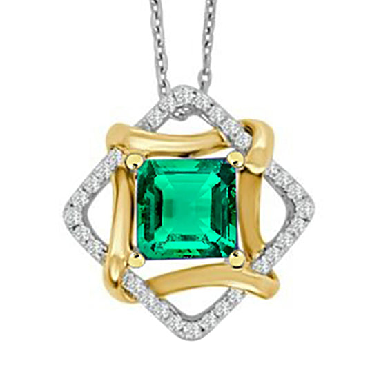 Sophistiqué Collier Pendentif Pierre 3,50 carats – vue principale