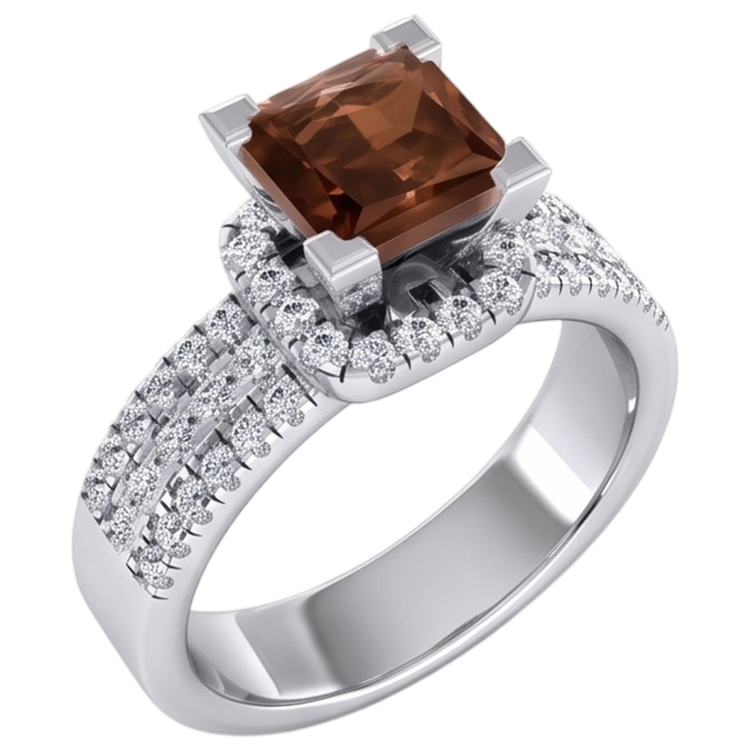 Femmes Rouge Rubis Princesse Bague