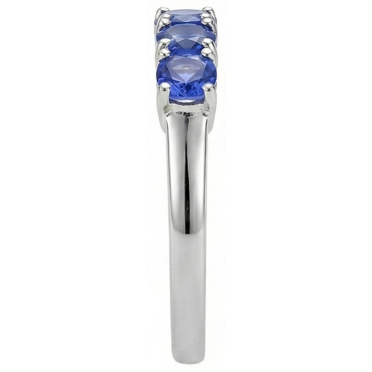 Five Stone Round Tanzanite Gemstone 2.50 Carat Bague Bijoux