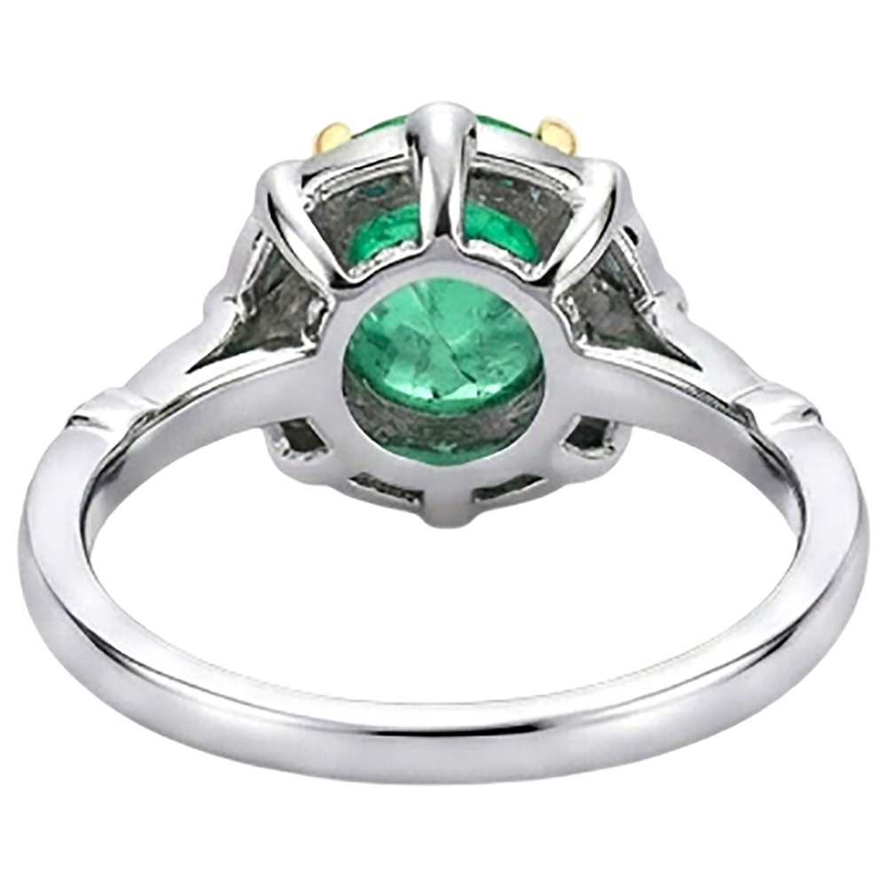 De luxe Bague Pierre Précieuse 2 carats – vue arrière