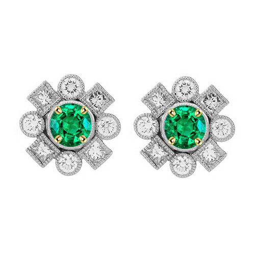Confectionné main Gemstone Earring 1 carats – vue principale