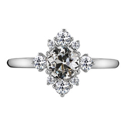 Diamant Bague de Demande – Or 14K Blanc 3,50 carats