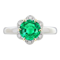 Premium Bague Pierre de Couleur – Émeraude Colombienne 2,50