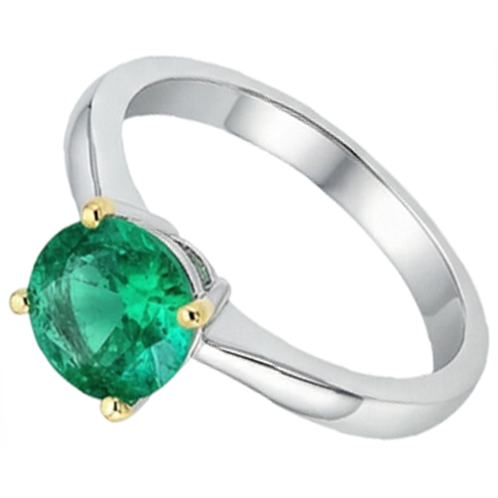 Élégant Bague Pierre de Couleur 3 carats – vue de profil