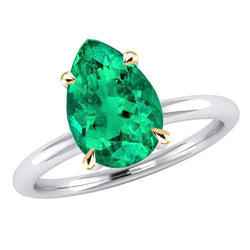 Émeraude Colombienne Certifié GIA Bague Pierre de Couleur 2