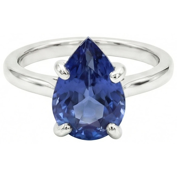 Haut de gamme Bague avec Gemme 3 carats – vue principale