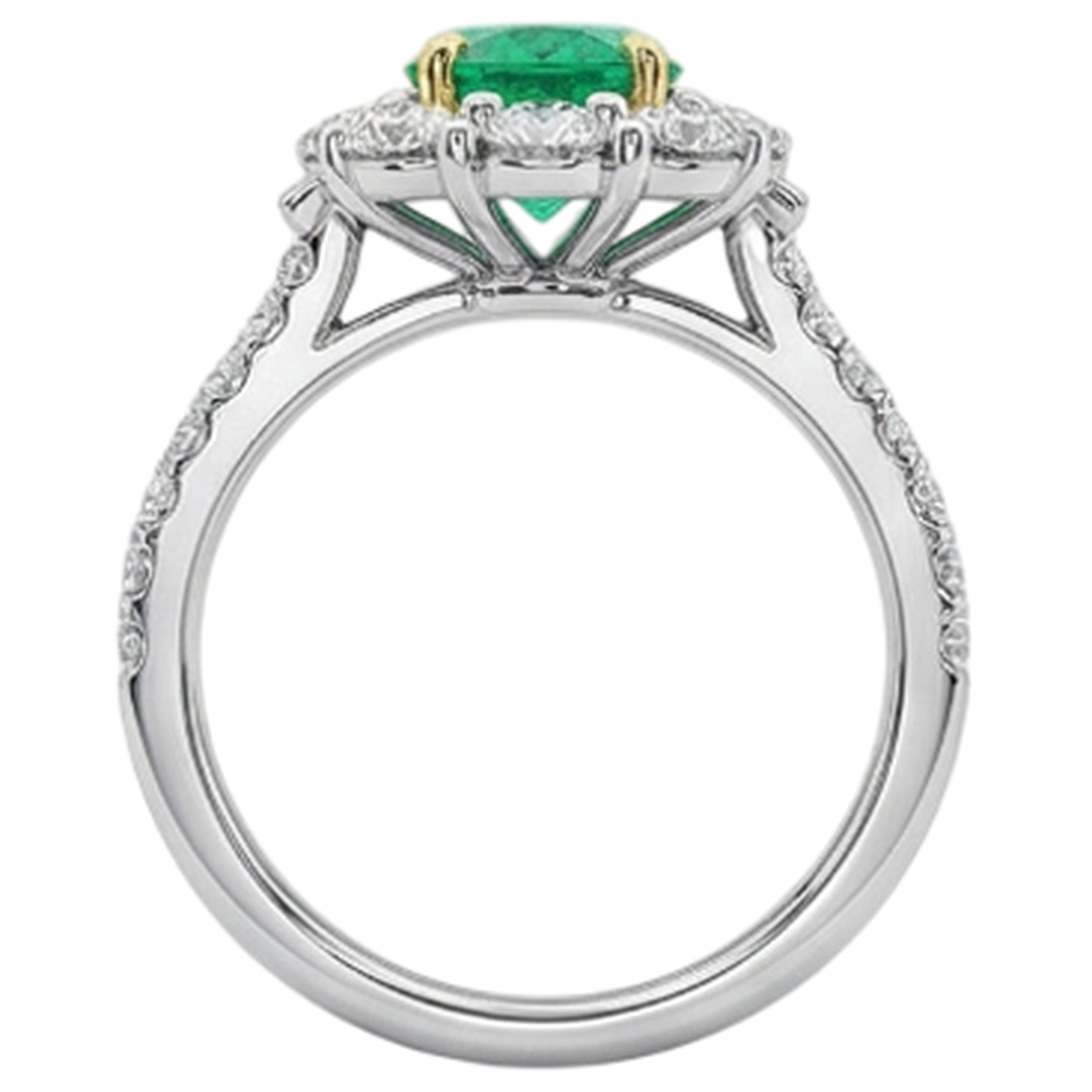 De luxe Bague Pierre Précieuse 2 carats – vue arrière