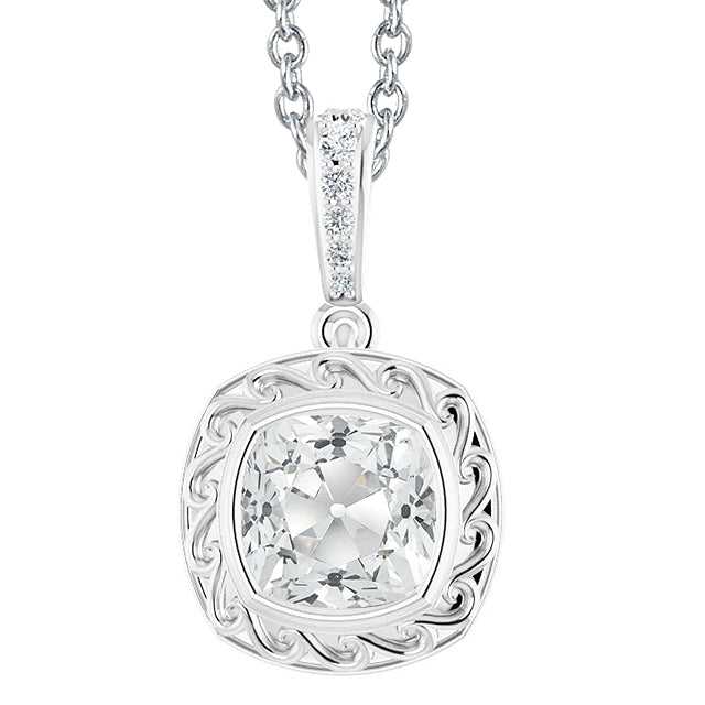 De luxe Diamant Pendentif Goutte 5 carats – vue principale