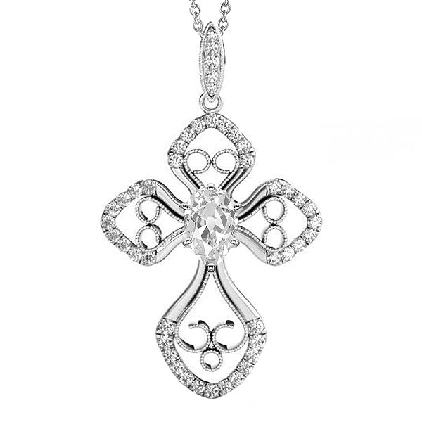 Diamant Fin Pendentif Goutte – vue principale