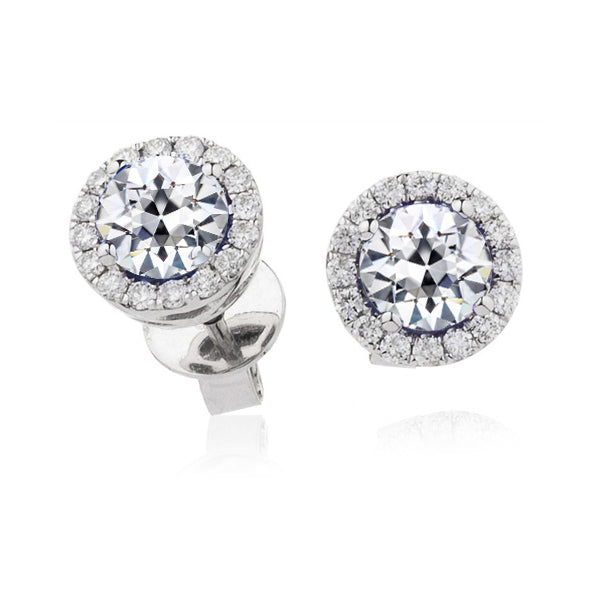 Coussin Antique Brillant bague en Or Blanc 14 Carats – vue principale