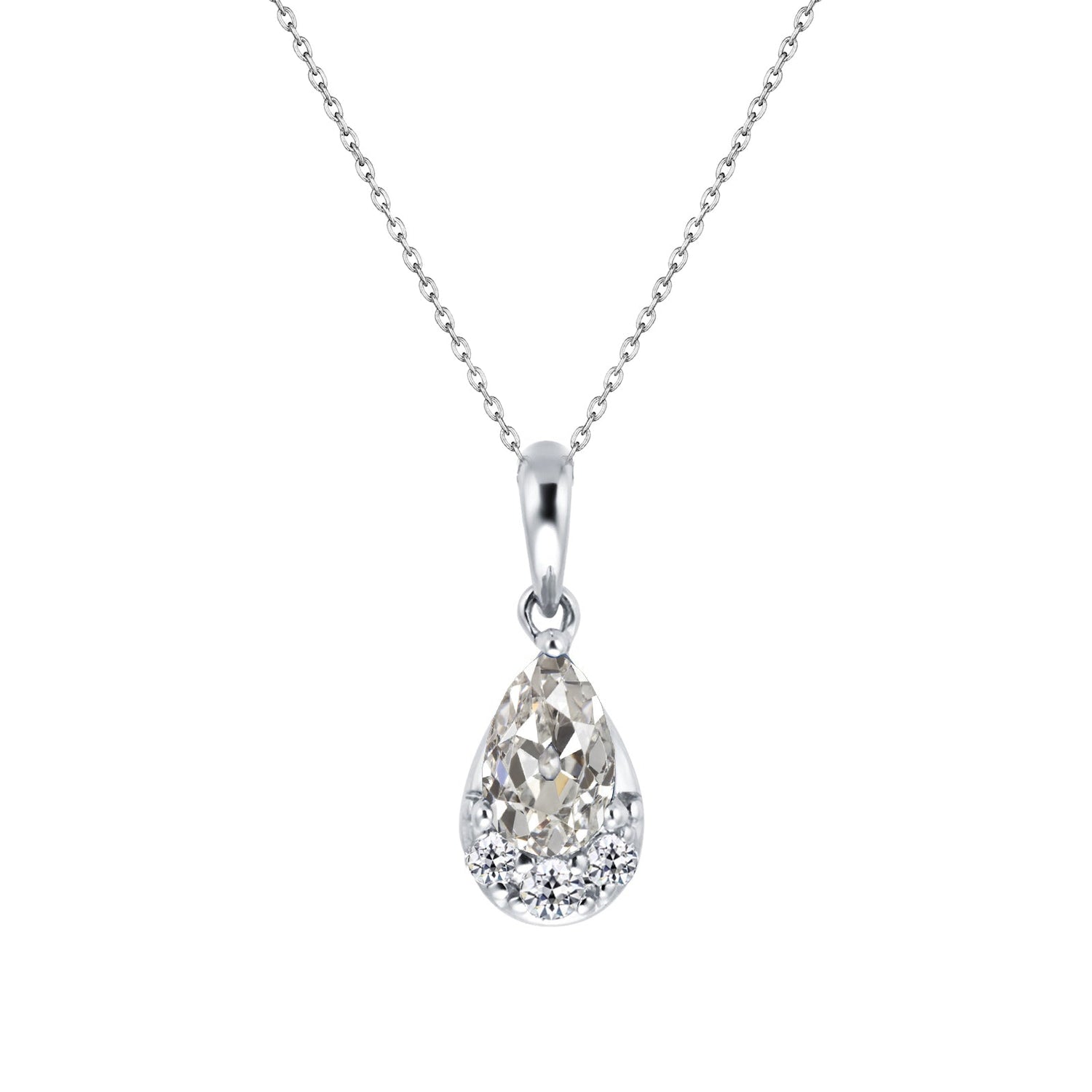 Haut de gamme Collier Pendentif 2 carats – vue principale
