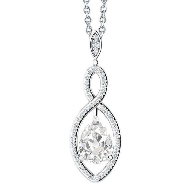 Diamant Collier Pendentif – vue principale