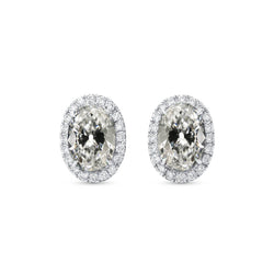 Brillant Pendants d'Oreilles de luxe – 6,50 carats Or 14K Blanc