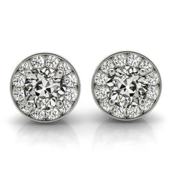 De luxe Coussin Antique Diamant Pendants d'Oreilles – 6,25