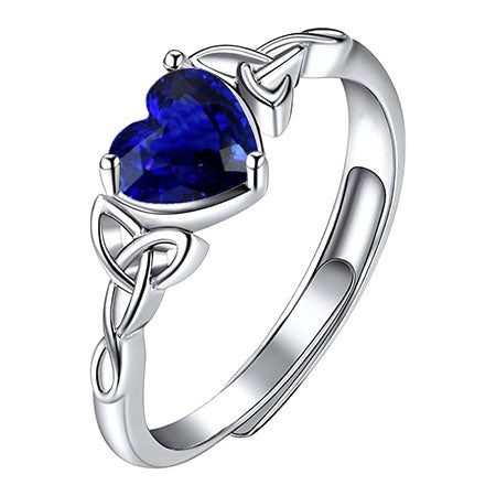 Artisanal Saphir Bleu Bleuet Bague avec Gemme 1,50 carats – vue principale