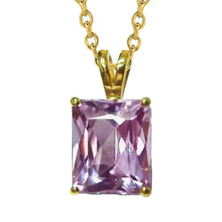 Grand Pendentif De Collier De Gemme De Kunzite