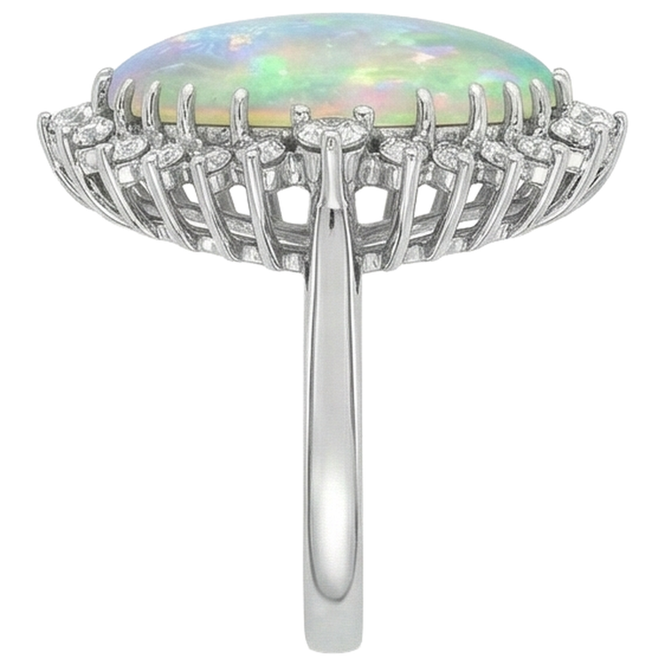 naturel round diamant 10.25carats bague détail rapproché