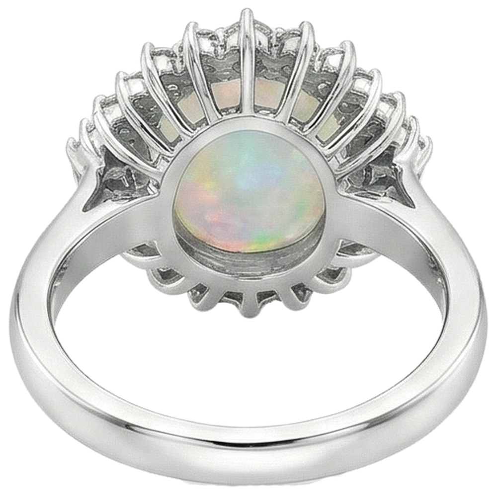 naturel round diamant 10.25carats bague avec accents diamants