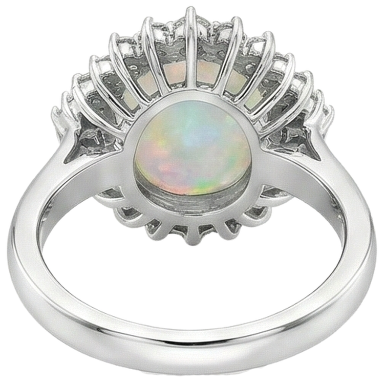 naturel round diamant 10.25carats bague avec accents diamants
