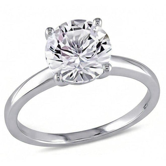 Grande Bague De Mariage En Naturel Diamant Solitaire Rond De 2.75 Ct