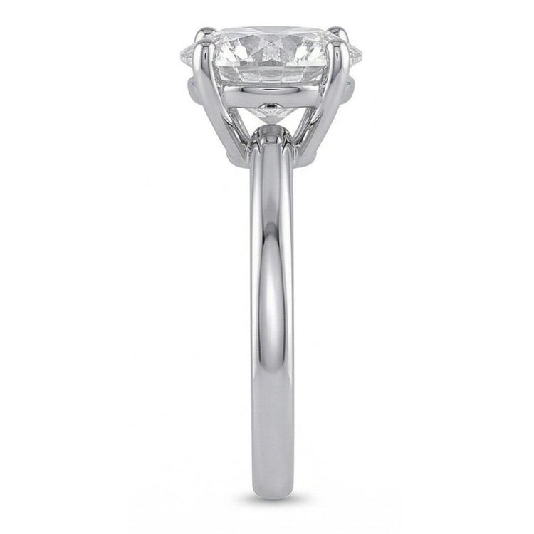 Grande Bague De Mariage En Naturel Diamant Solitaire Rond De 2.75 Ct
