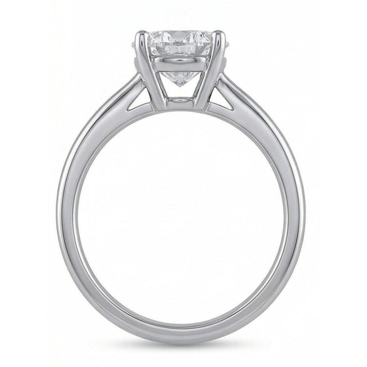 Grande Bague De Mariage En Naturel Diamant Solitaire Rond De 2.75 Ct