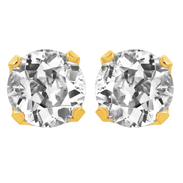 Grandes Boucles d'Oreilles Véritable Diamant Rond 10 Carats