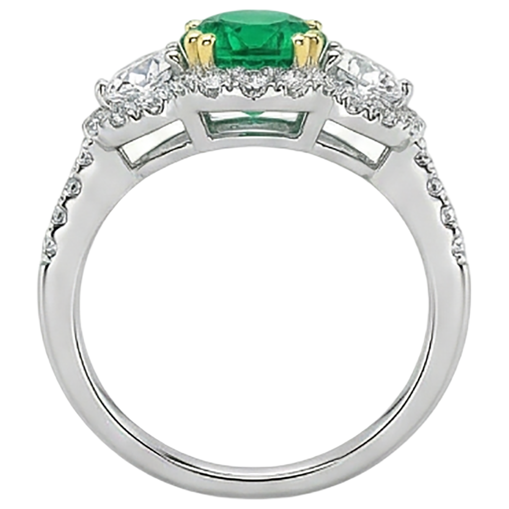 Premium Bague Pierre Précieuse 2,50 carats – vue de dessus