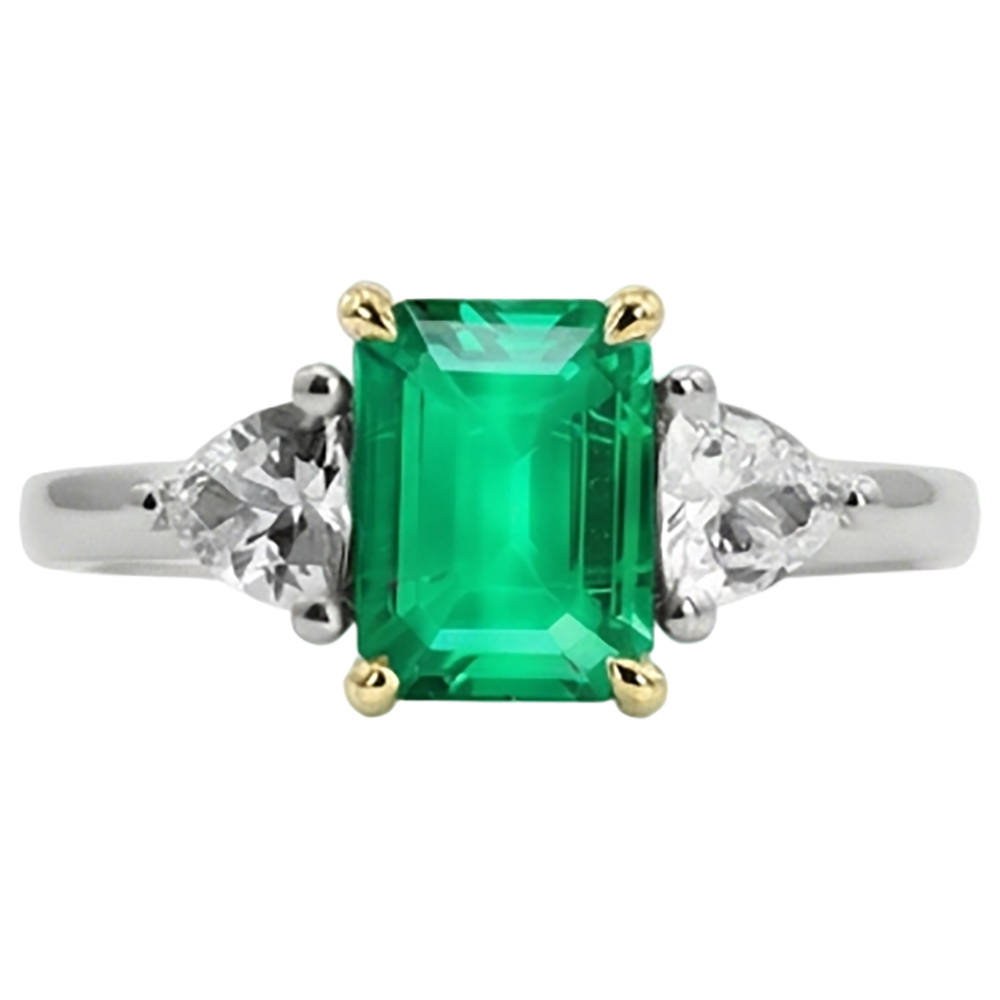 Luxueux Bague avec Gemme 3,50 carats – vue de face