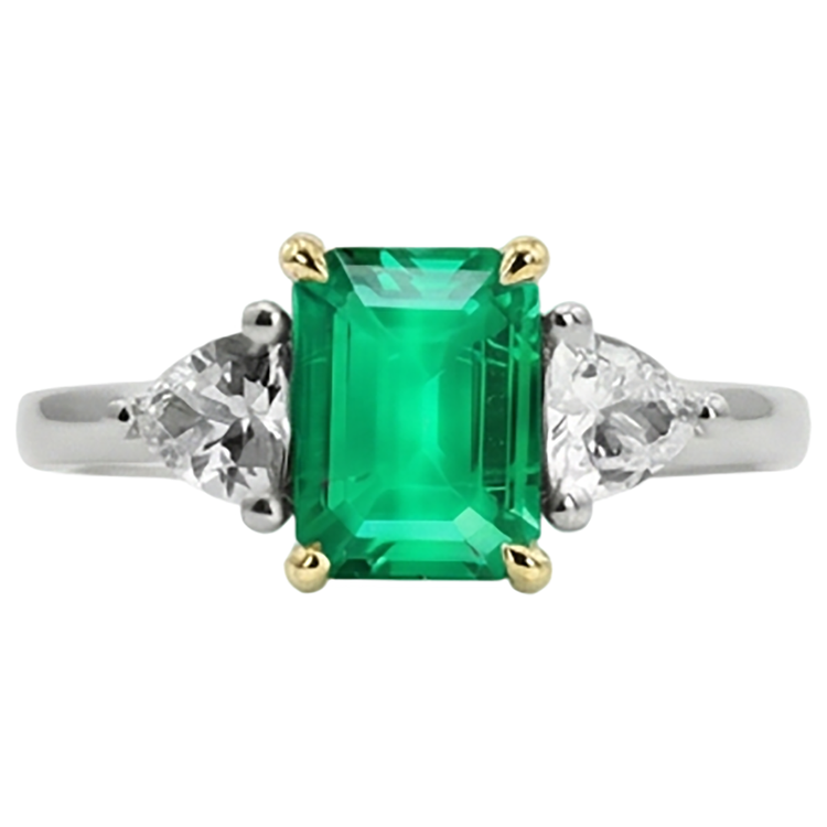 Luxueux Bague avec Gemme 3,50 carats – vue de face
