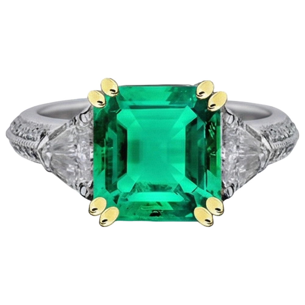 Signature Bague avec Gemme 3,50 carats – vue de face