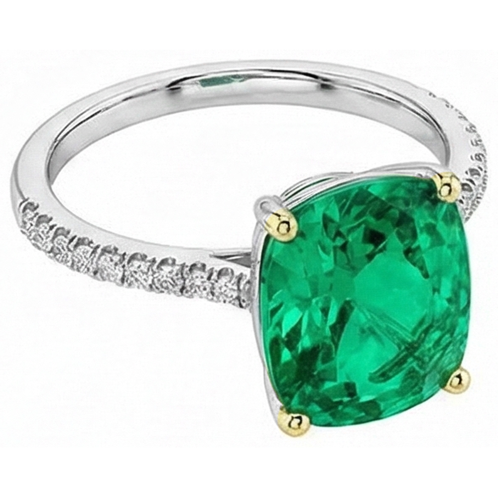 Élégant Bague Pierre Précieuse 4 carats – vue d'angle