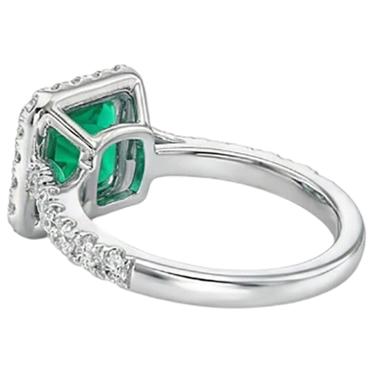 Élégant Bague avec Gemme 3,50 carats – vue de dessus